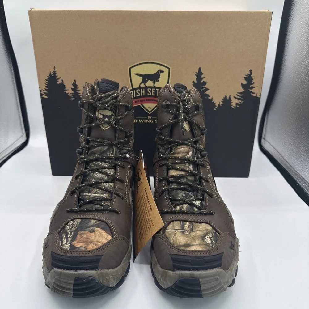 Irish Setter Boots Womens US 7.5 Brown Camo Vaprtrek Waterproof Hunting Outdoors
